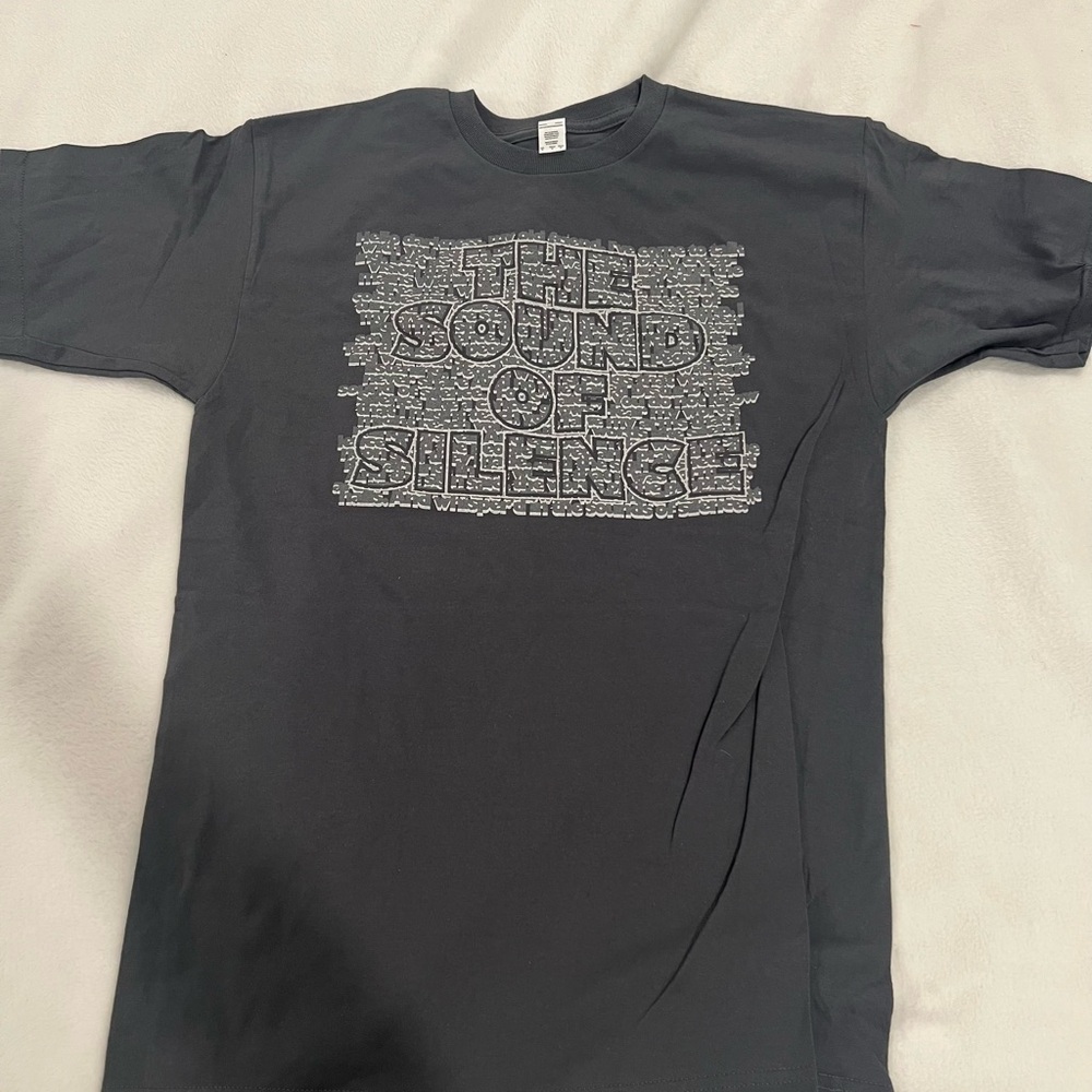 The Sound of Silence Graphic T-Shirt - Charcoal